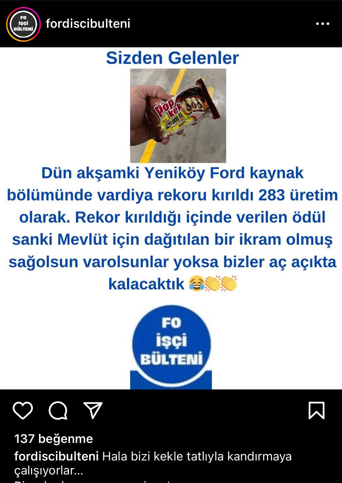 Rekor kıran Ford Otosan işçisine benzersiz ödül! - Resim : 1