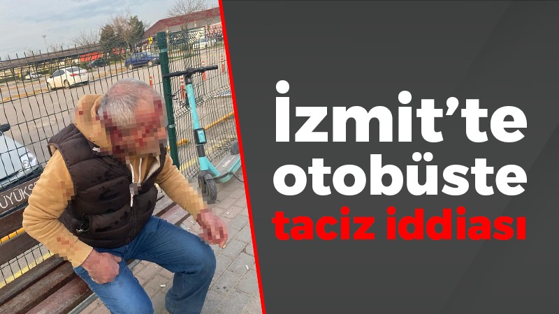 İzmit'teki belediye otobüsünde bir