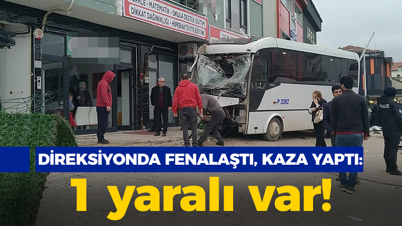 Direksiyon başında fenalaştı, kaza yaptı: 1 yaralı var!