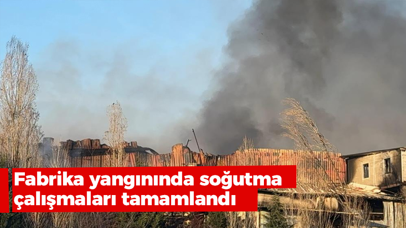 Gebze’deki fabrika yangınında soğutma çalışmaları tamamlandı