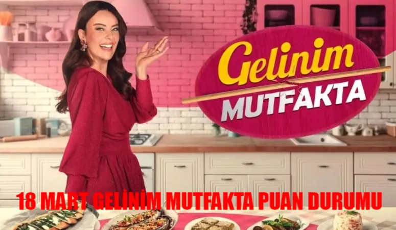 18 MART GELİNİM MUTFAKTA PUAN DURUMU: Kanal D Canlı Gelinim Mutfakta Bugün Kim Birinci Oldu? Gelinim Mutfakta 18 Mart Puan Durumu