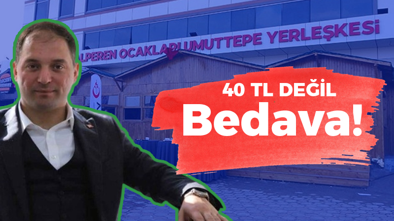 Kent Lokantasında yemek 40 lira, bizde bedava!