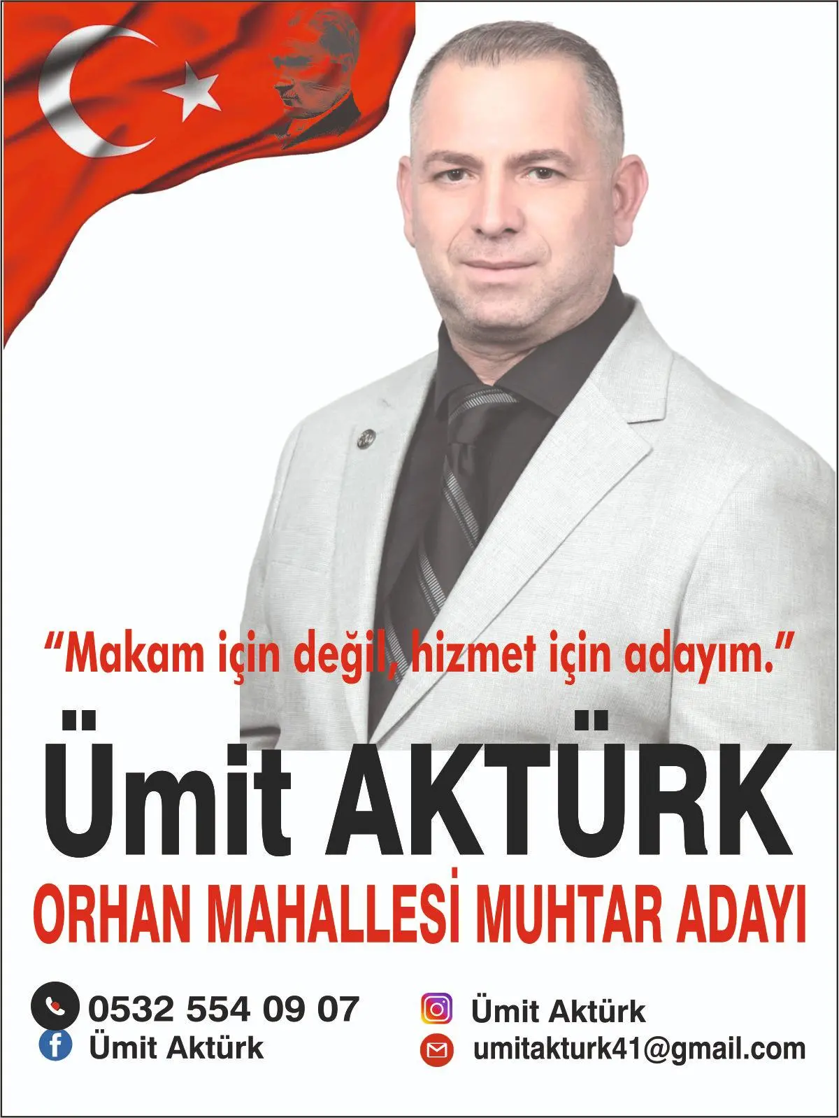 Ümit Aktürk Orhan Mahallesine aday - Resim : 1