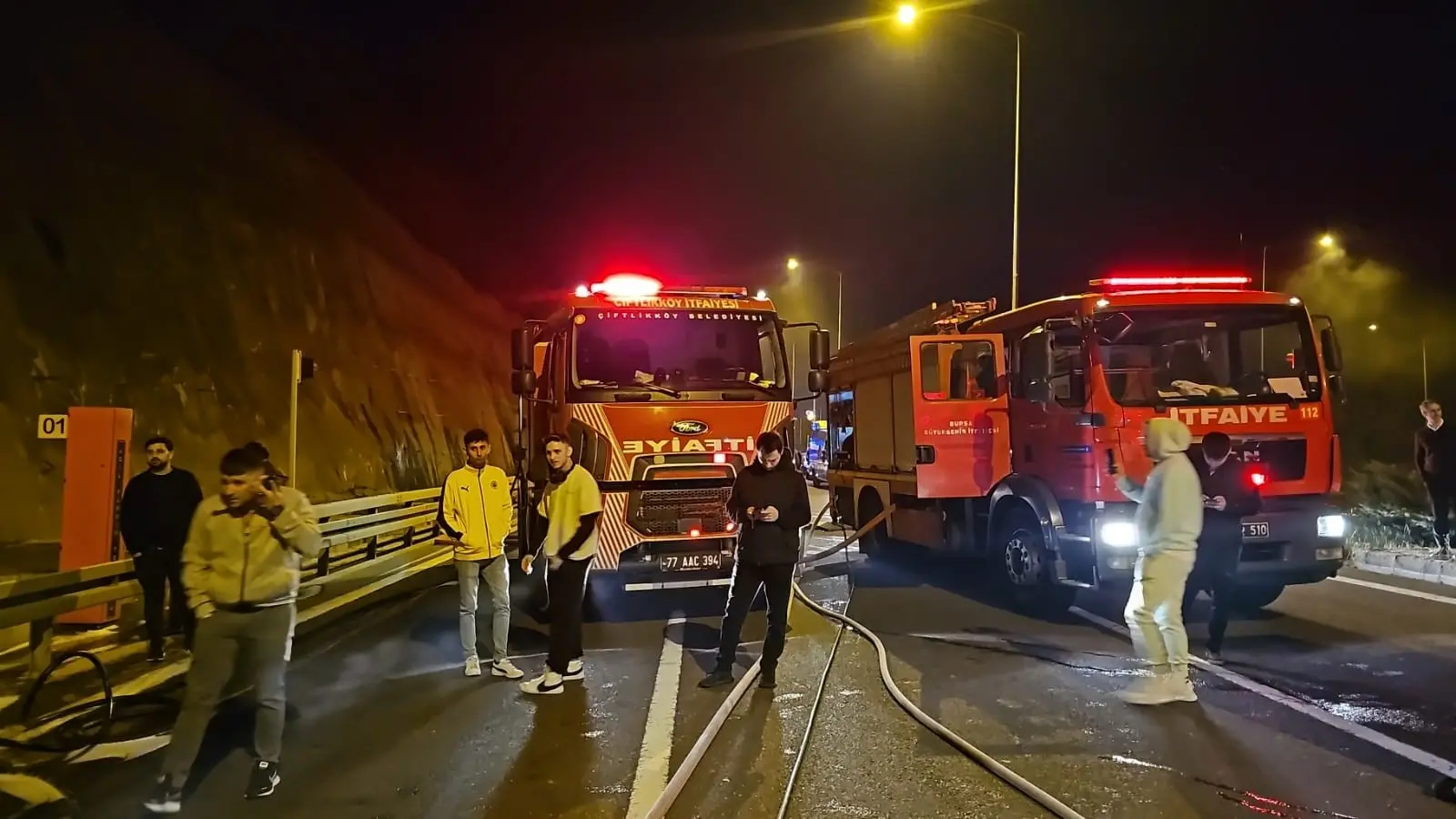 Kocaeli'den kalkan yolcu otobüsü alev alev yandı! - Resim : 3