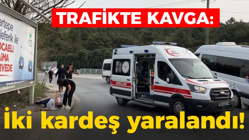 Gebze'de maddi hasarlı trafik