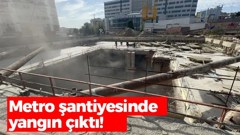 Kocaeli haber – Metro şantiyesinde yangın çıktı!