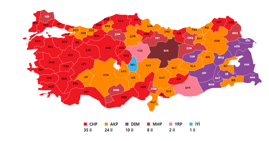 İşte Türkiye'nin seçim tablosu - Resim : 1