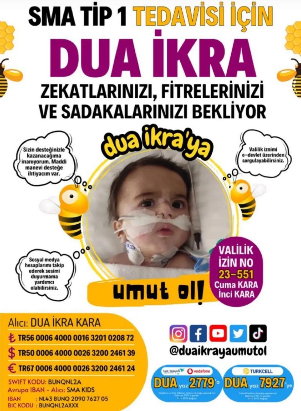 SMA'lı İkra bebekten yardım çağrısı - Resim : 2