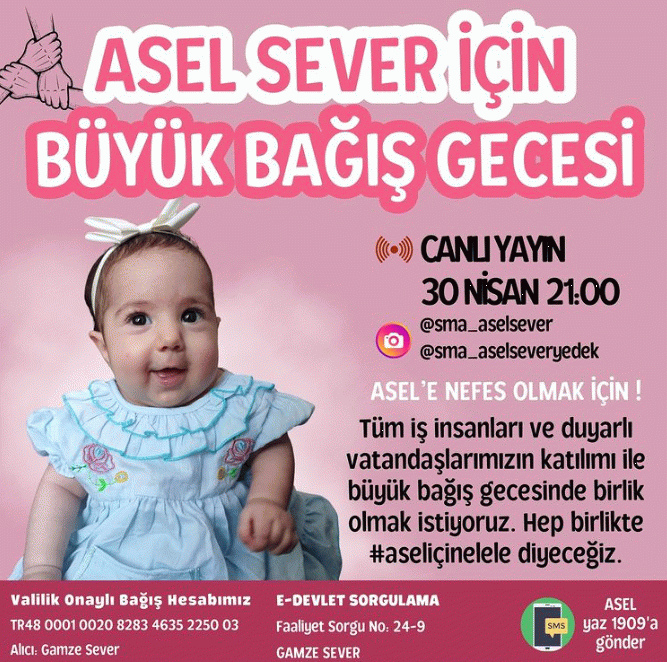 Asel bebek için büyük bağış gecesi - Resim : 1