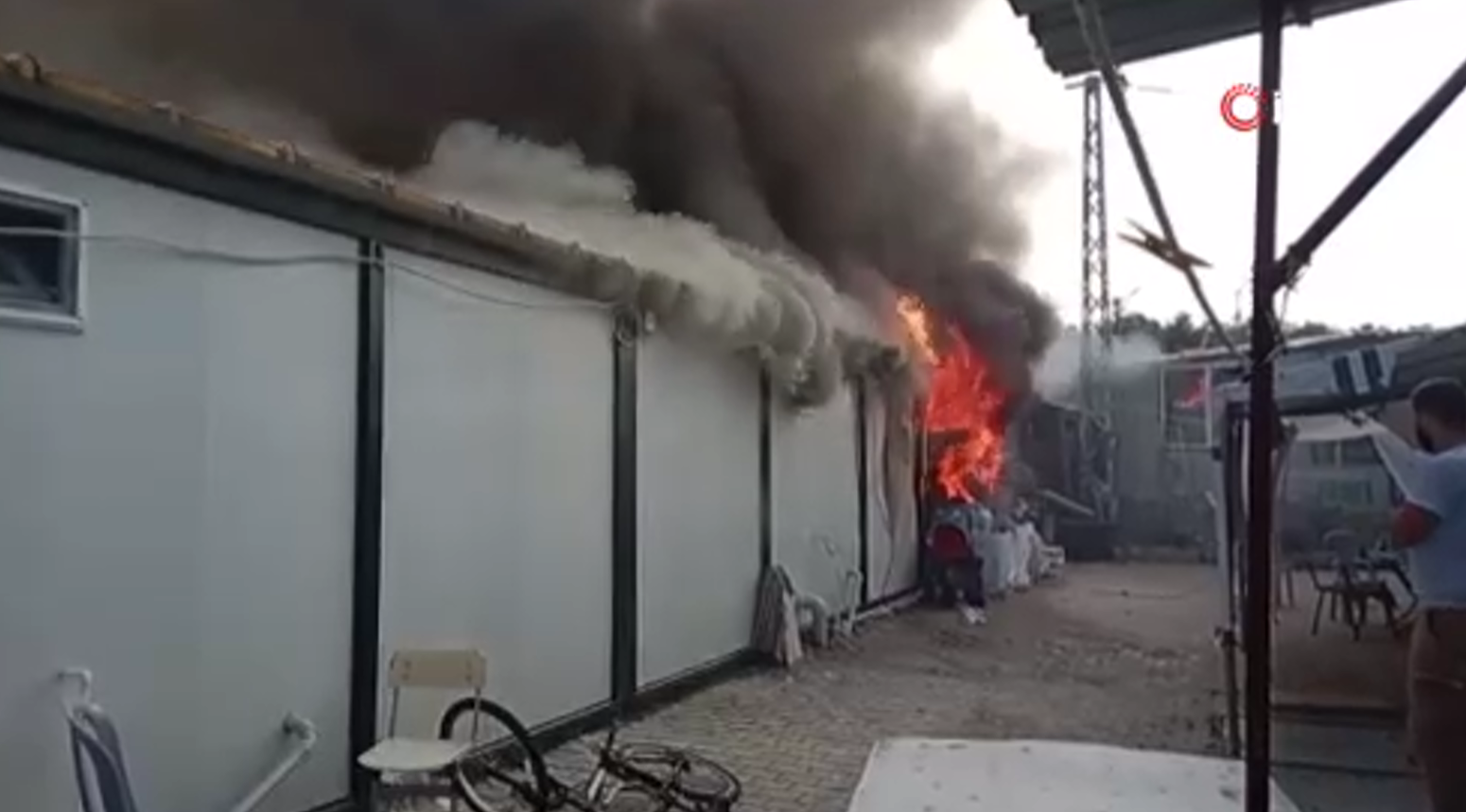 Konteyner kentte yangın