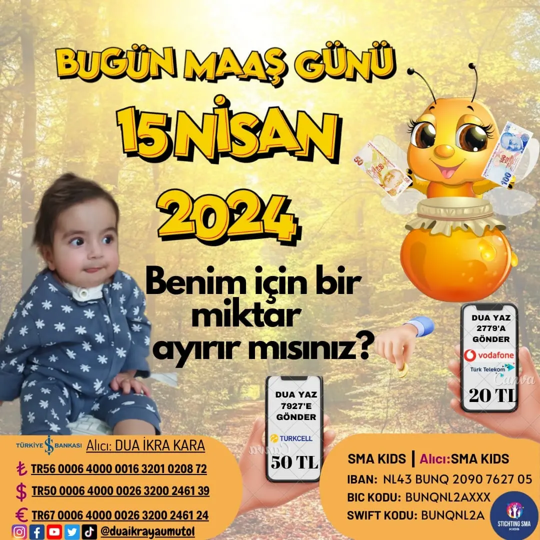 SMA'lı İkra bebekten yardım çağrısı - Resim : 4