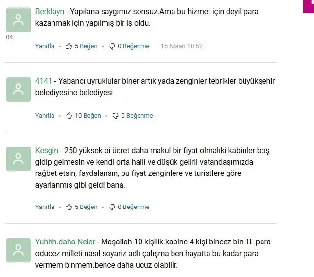 Teleferik ücreti memnun etmedi! - Resim : 2