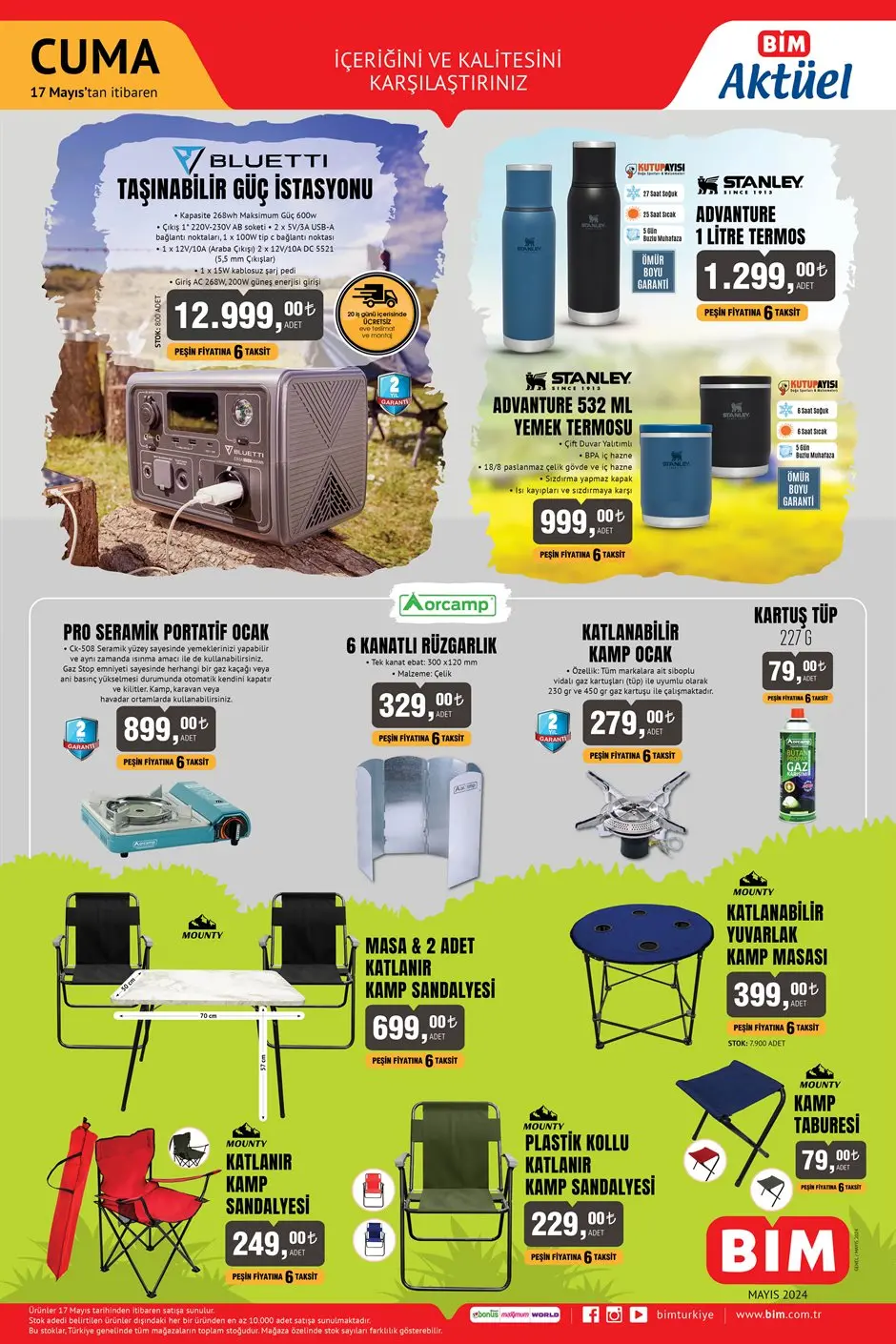 BİM AKTÜEL 17 MAYIS 2024 KATALOĞU YENİ: BİM Bu Hafta Cuma Stanley Termos Kaçmaz! 17 Mayıs BİM Kataloğu North Pacific Çadır, Orcamp Portatif Ocak, Kamp Malzemeleri İndirimi Başladı - Resim : 4