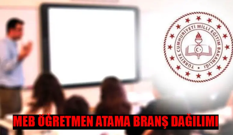 MEB 20 BİN ÖĞRETMEN ATAMASI BRANŞ DAĞILIMI TAM LİSTE: Öğretmen Atama Branş Dağılımı Listesi! 2024 Öğretmen Atama Kontenjanları