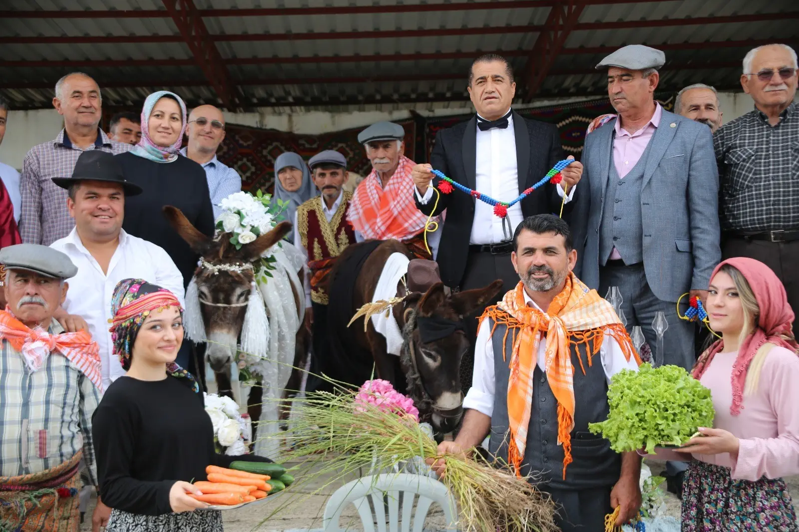 Eşeklere özel düğün: Gönüller bir olunca samanlık seyran oldu - Resim : 2