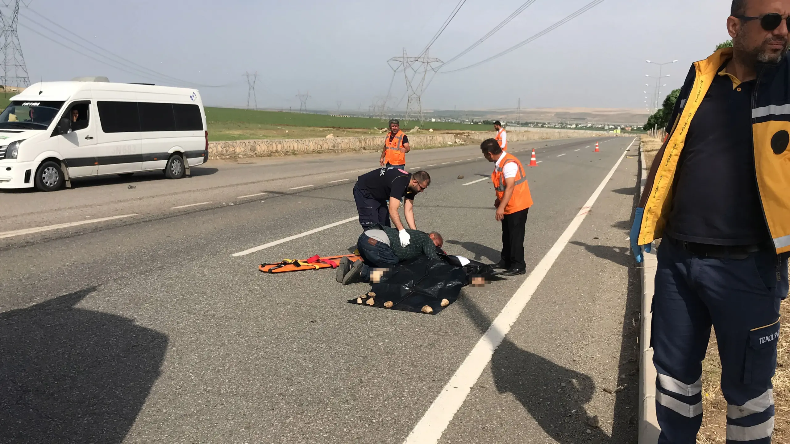 Yolun karşısına geçerken otomobil çarpan çoban hayatını kaybetti - Resim : 1