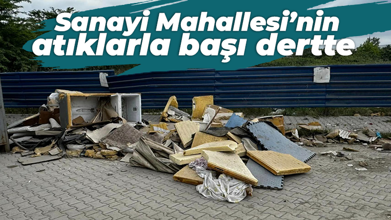 İzmit Sanayi Mahallesi’nin atıklarla