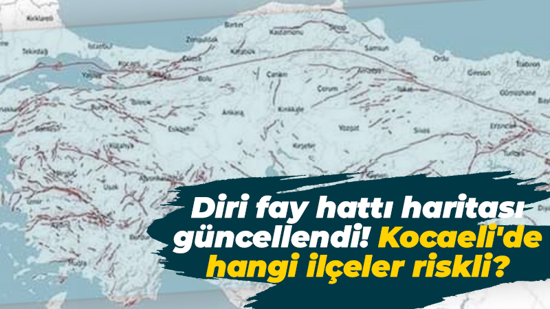 Diri fay hattı haritası güncellendi! Kocaeli’de hangi ilçeler riskli?