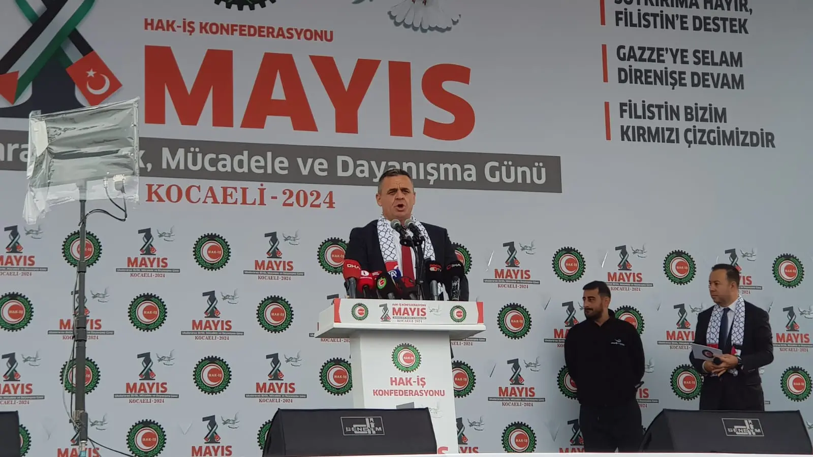 Hak-İş 1 Mayıs’ta Kocaeli’den seslendi “Filistinli kardeşlerimizin yanındayız” - Resim : 4