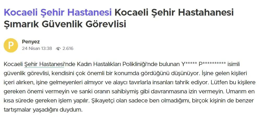 Kocaeli Şehir Hastanesi personeli halkı bıktırdı! Şikayetler bitmiyor - Resim : 3