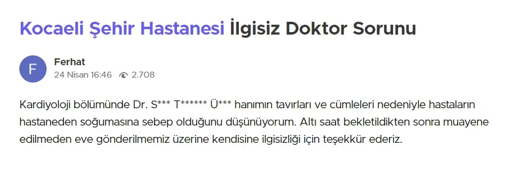 Kocaeli Şehir Hastanesi personeli halkı bıktırdı! Şikayetler bitmiyor - Resim : 4