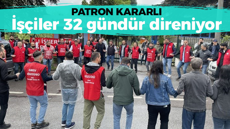 Kocaeli’deki direniş 32 gündür devam ediyor! Patron geri adım atmıyor