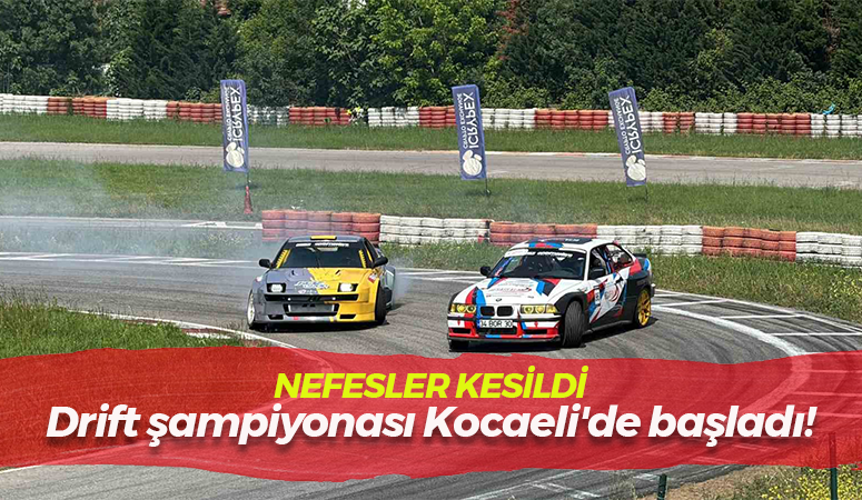 Kocaeli’de drift heyecanı nefes kesti!