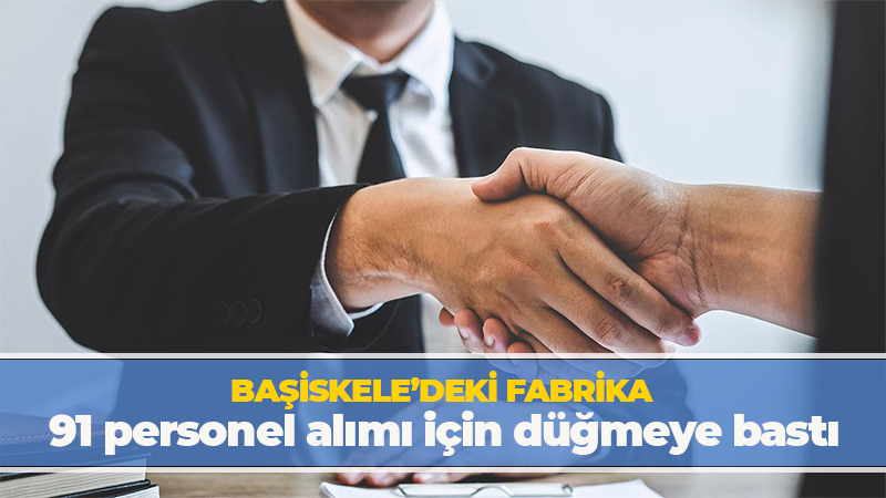 Başiskele’deki fabrika düğmeye bastı! 91 personel alacak