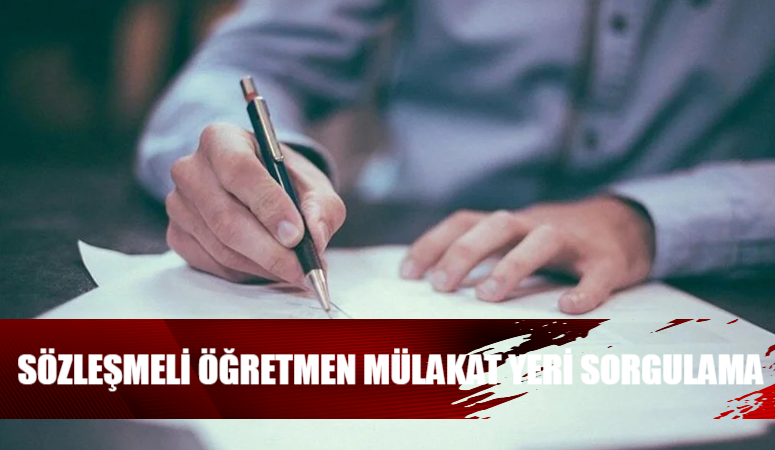 MEB 2024 sözleşmeli öğretmenlik