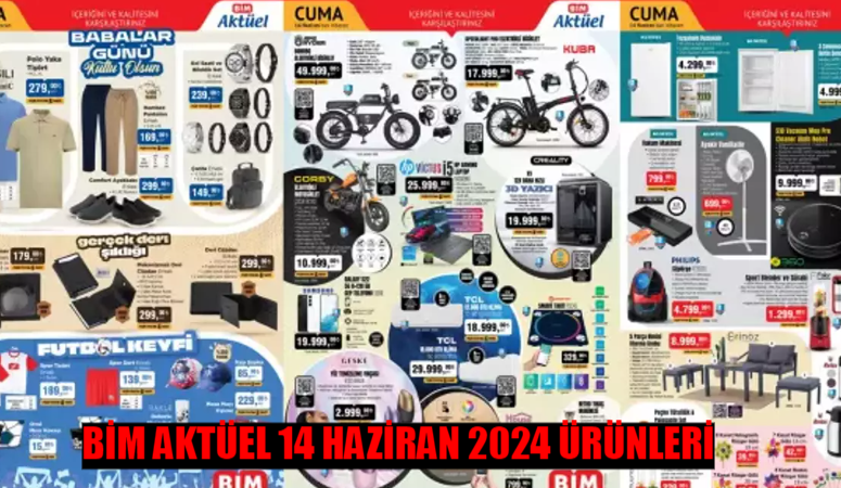 BİM AKTÜEL 14 HAZİRAN 2024 ÜRÜNLERİ SATIŞTA: BİM katalog Bu Hafta Cuma Kumtel Vantilatör 699 TL Kaçmaz Fiyat! 14 Haziran BİM Aktüel Elektrikli Bisiklet, Klima, Laptop, Derin Dondurucu Var