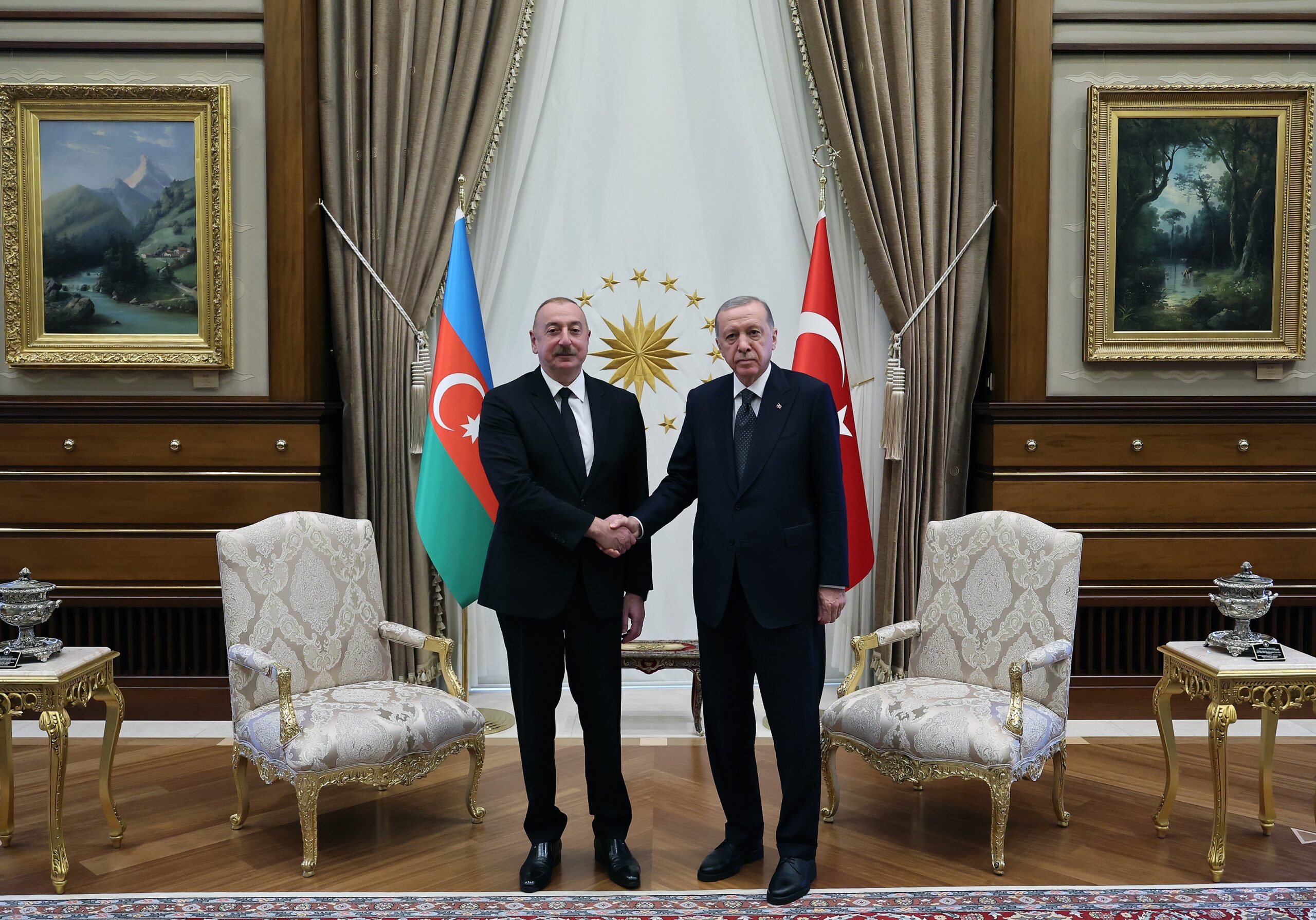 Erdoğan, Aliyev ile görüştü