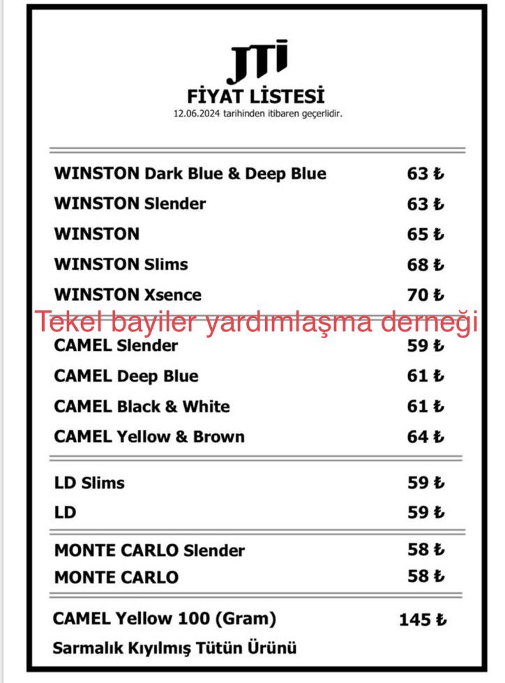 12 HAZİRAN GÜNCEL SİGARA FİYATLARI 2024: Temmuz Zammı Öncesi Görülmemiş Fiyat! Winston, Camel, LD, Monte Carlo, Marlboro, Parliament, JTİ Sigara Fiyat Listesi - Resim : 1