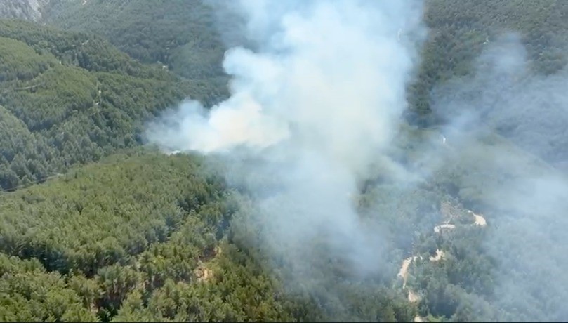 Antalya’da korkutan orman yangını!