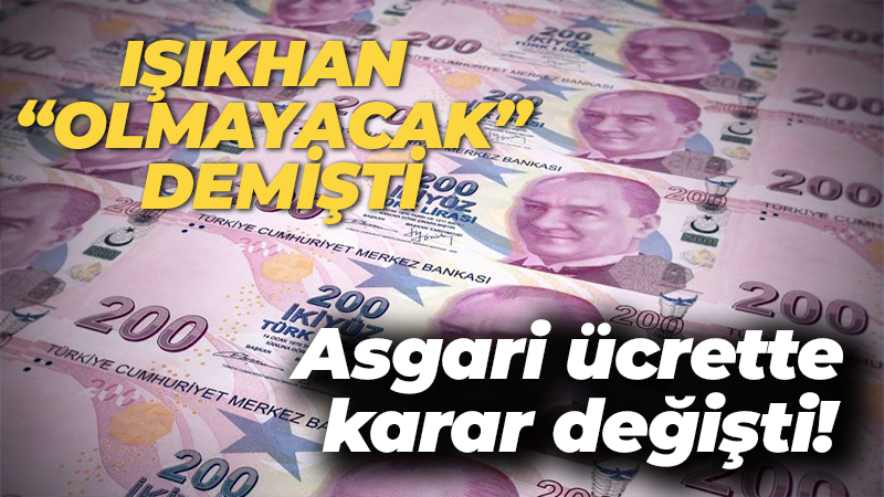 Asgari ücrette ara zam kararı değişti!