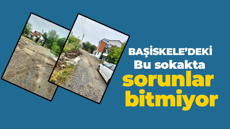 Başiskele’deki bu sokakta  sorunlar bitmiyor