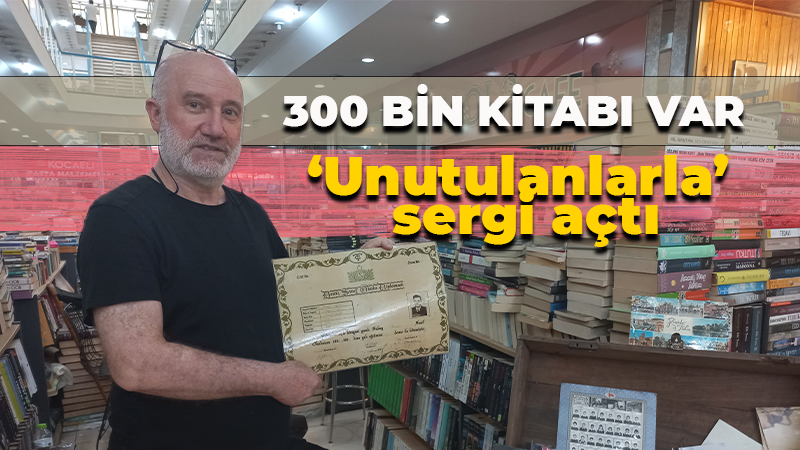 Evinde 300 bin kitap var! Sayfalar arasında unutulanlarla sergi açtı