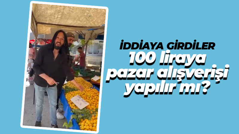 İddiaya girdiler! Karaman’da 100 TL ile ne kadar meyve alabilirsiniz?