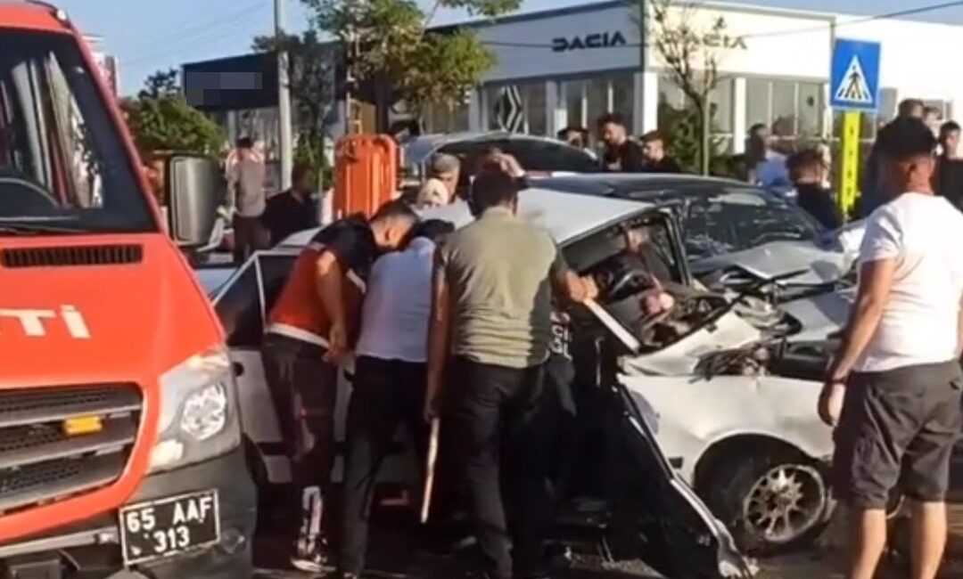 Tuşba'da gerçekleşen trafik kazasında