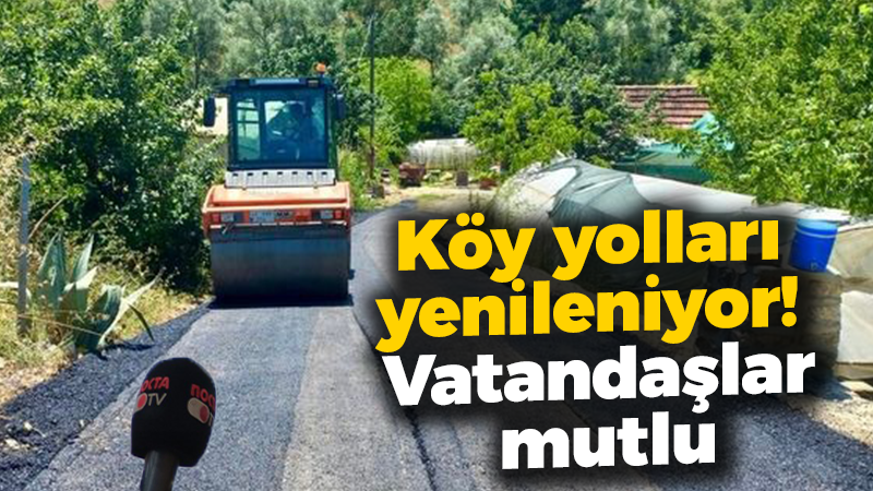 Kocaeli’de köy yolları yenileniyor! Vatandaşlar mutlu