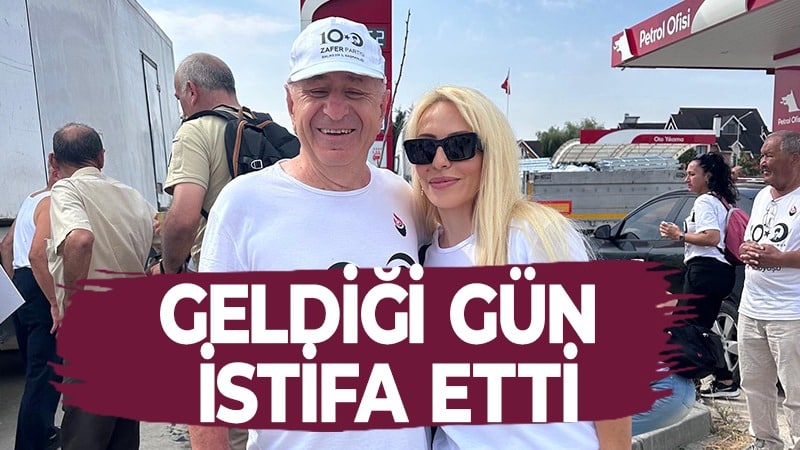 Özdağ’ın geldiği gün istifa etti!