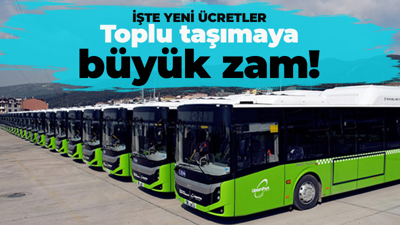 Kocaeli’de toplu taşımaya büyük zam! İşte yeni fiyatlar…