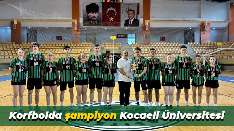 U-19 korfbolda şampiyon Kocaeli Üniversitesi