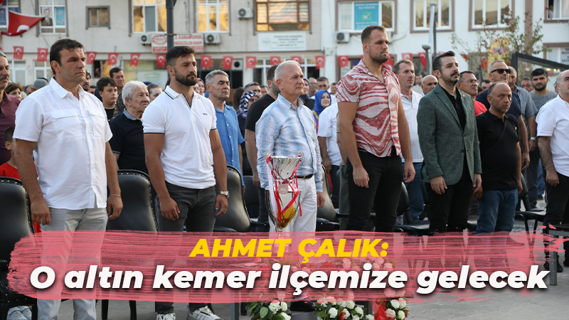 Ahmet Çalık’tan altın kemer mesajı!