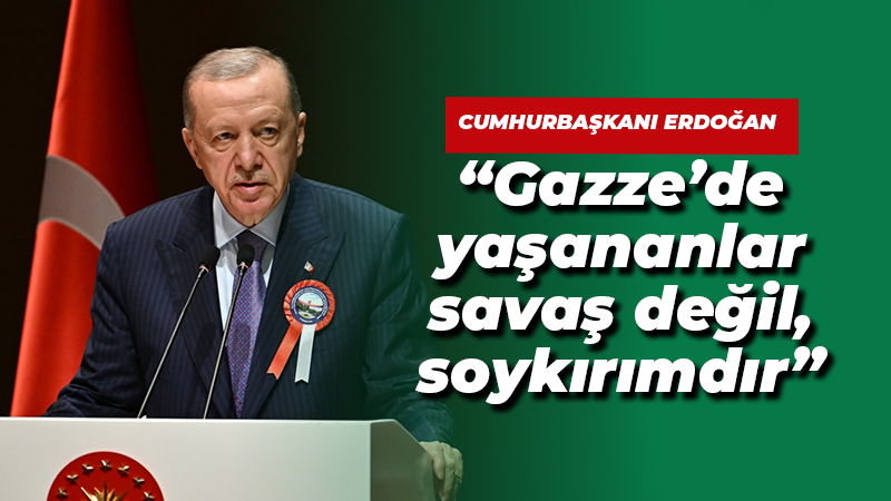 Cumhurbaşkanı Erdoğan: Düpedüz soykırımdır