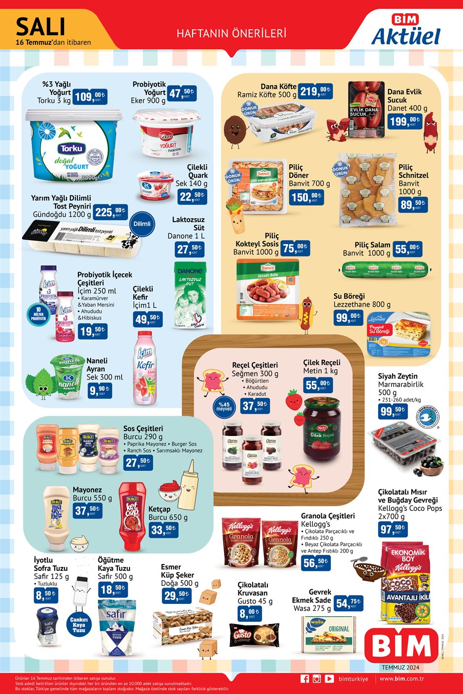 16 TEMMUZ BİM AKTÜEL KATALOĞU GÖRENLER MARKETE KOŞTU! BİM'de Bu Salı Temizlik Ürünleri, Kişisel Bakım, Gıda Ürünleri İndirimde - Resim : 2