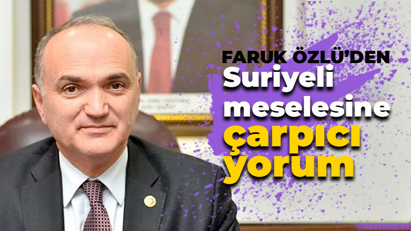 Düzce Belediye Başkanı Özlü’den Suriyeli meselesine çarpıcı yorum: 4 maddelik uzlaşma metni