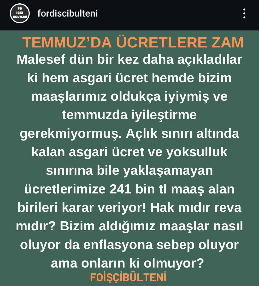 Ford Otosan işçileri Mehmet Şimşek’e kızgın! Aç ve yoksuluz dediler - Resim : 1