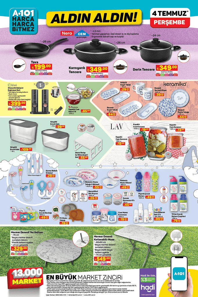 A101 AKTÜEL 4 TEMMUZ 2024 KATALOĞU PERŞEMBE SATIŞTA: A101 Bu Hafta Perşembe Aldın Aldın İndirimi Var! 4 Temmuz A101 Aktüel Şarjlı Su Pompası, Televizyon, Dikiş Makinesi Kaçmaz - Resim : 4
