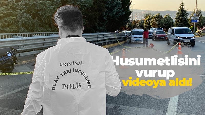 Husumetlisini vurup videoya aldı!