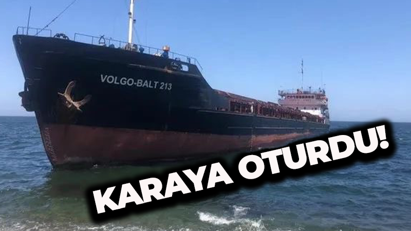 Yük boşaltacaktı, karaya oturdu!